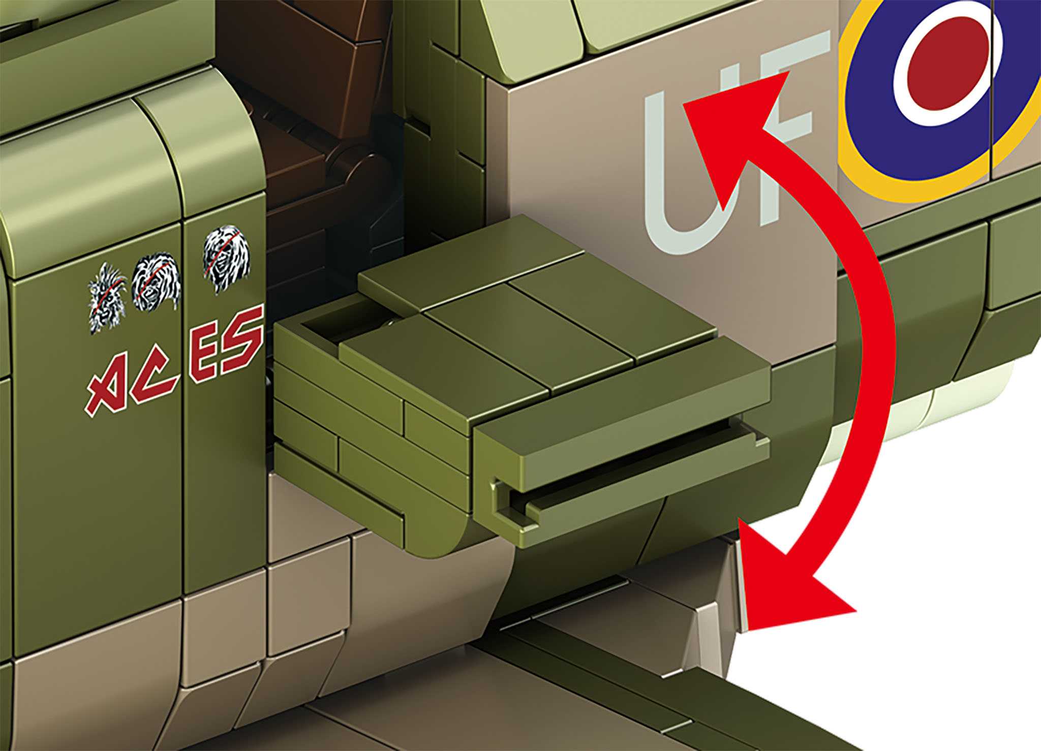Brick System REVELL 00962 - Iron Maiden Spitfire MK.II Aces High (1:18)