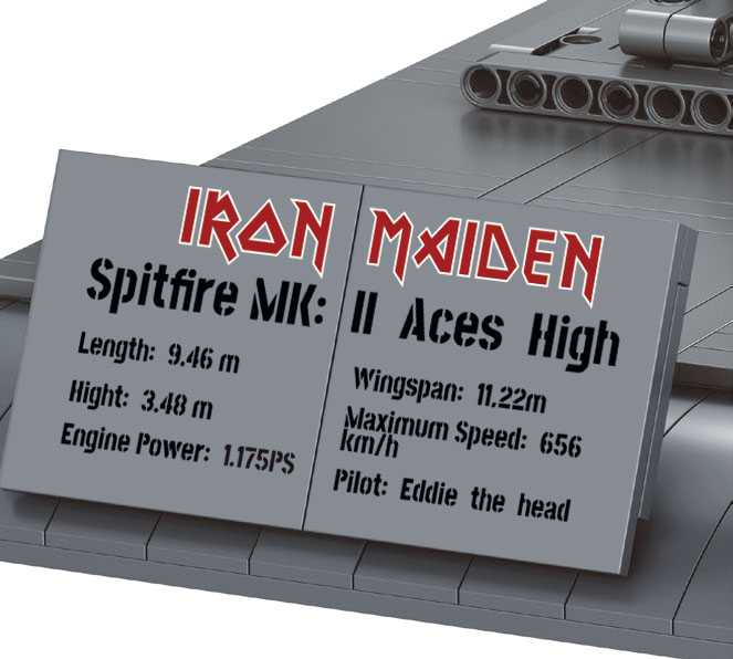 Brick System REVELL 00962 - Iron Maiden Spitfire MK.II Aces High (1:18)