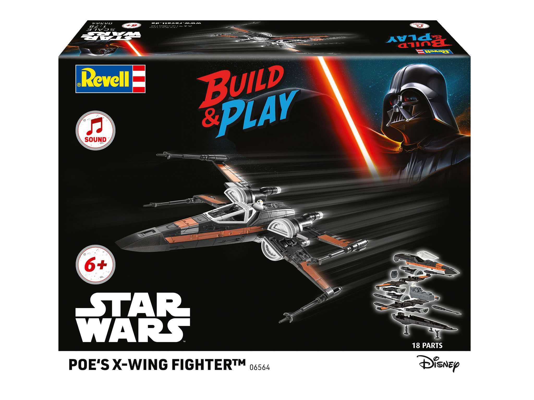 Build & Play SW 06564 - Poe's X-Wing Fighter (1:78)