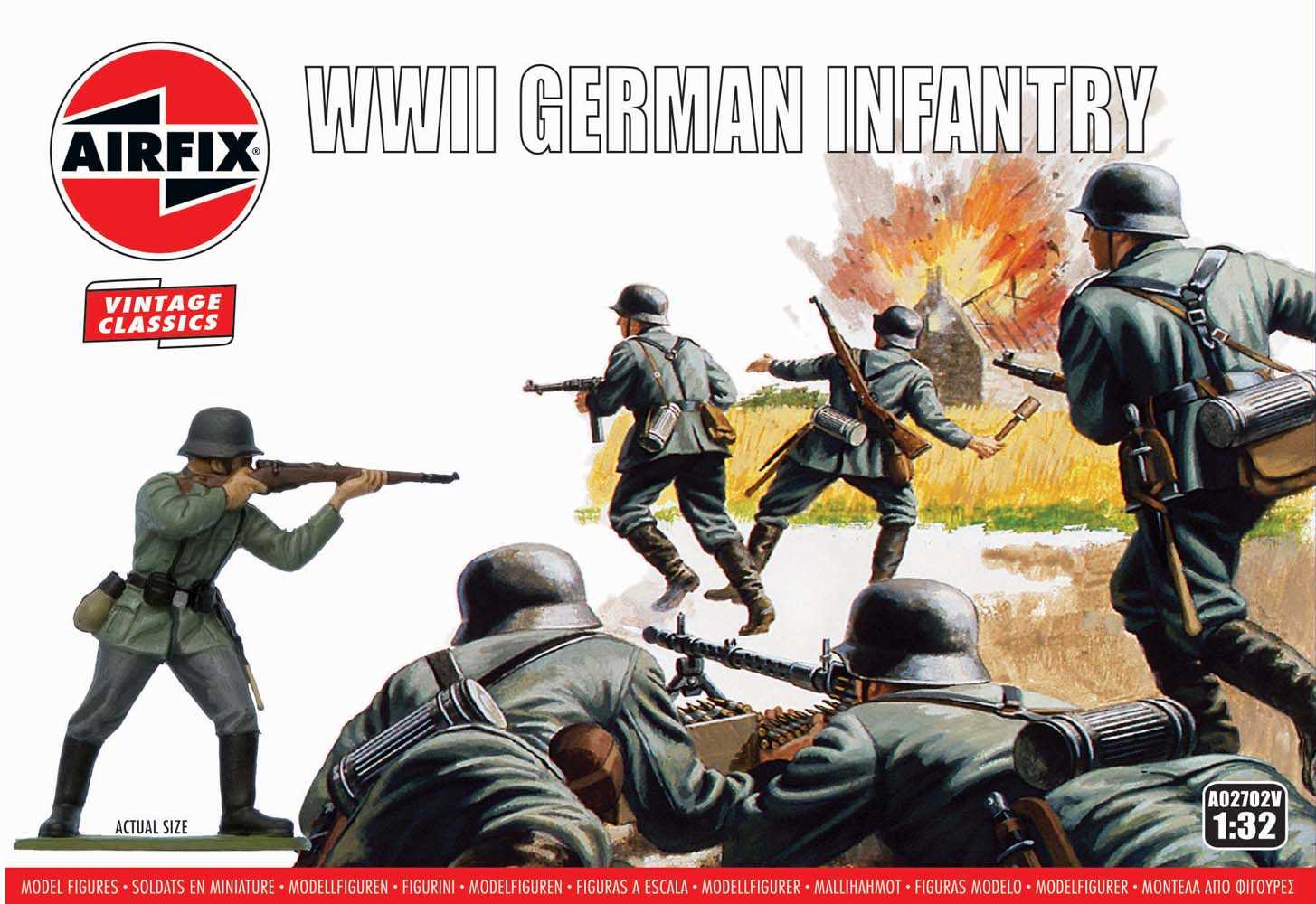 Classic Kit VINTAGE figurky A02702V - WIWII German Infantry (1:32)