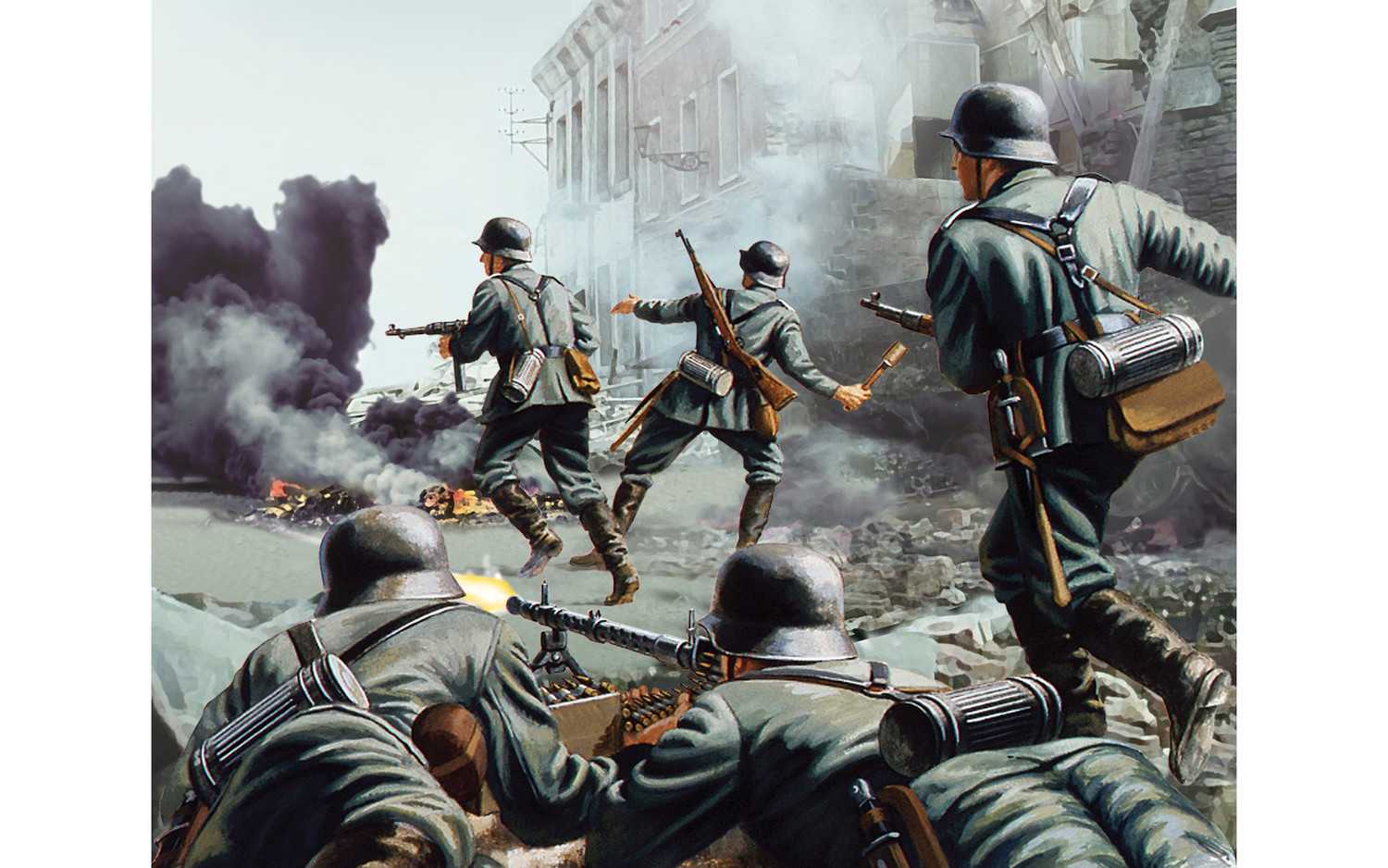 Classic Kit VINTAGE figurky A02702V - WIWII German Infantry (1:32)