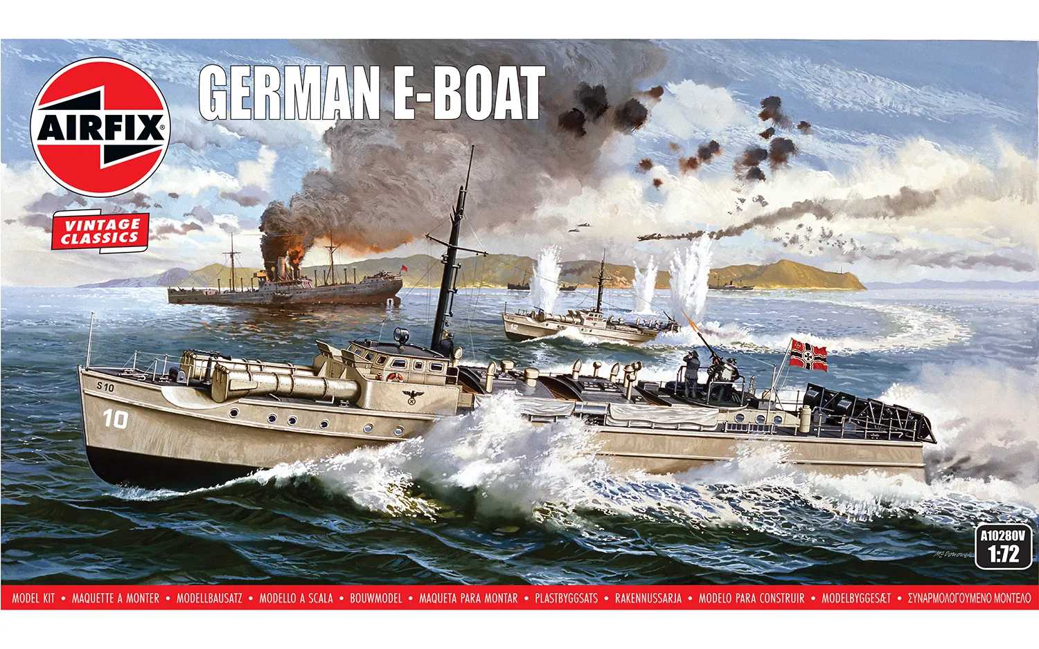 Classic Kit VINTAGE loď A10280V - German E-Boat (1:72)