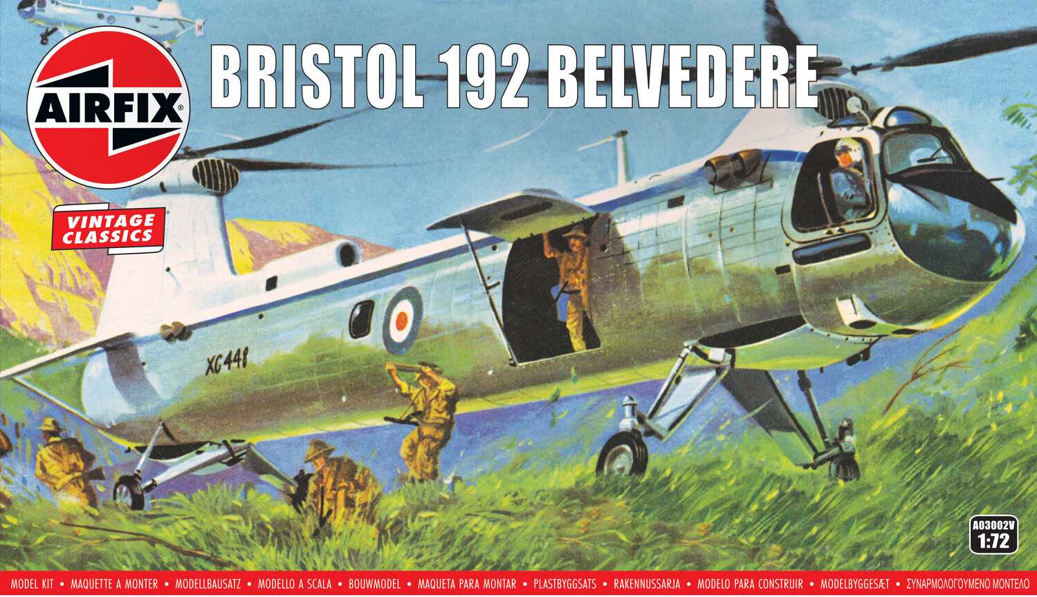 Classic Kit VINTAGE vrtulník A03002V - Bristol 192 Belvedere (1:72)