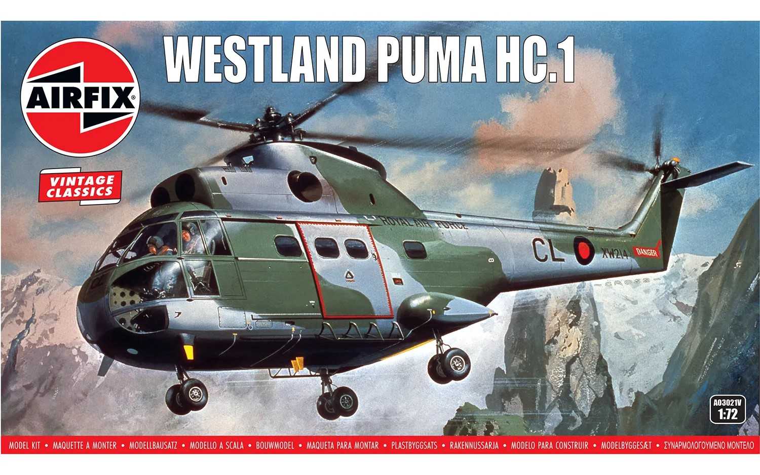 Classic Kit VINTAGE vrtulník A03021V - Westland Puma HC.1 (1:72)