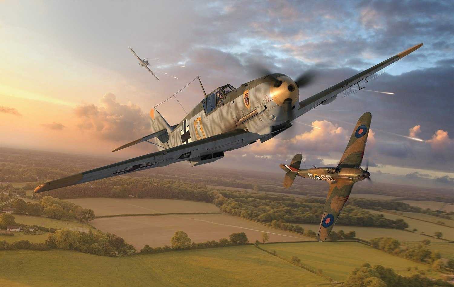 Classic Kit letadlo A01008A - Messerschmitt Bf109E-4 (1:72)