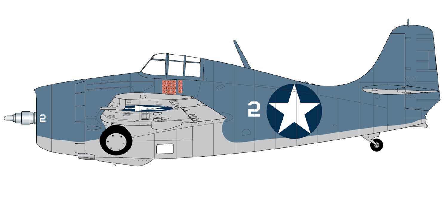 Classic Kit letadlo A02070 - Grumman Wildcat F4F-4 (1:72) - nová forma