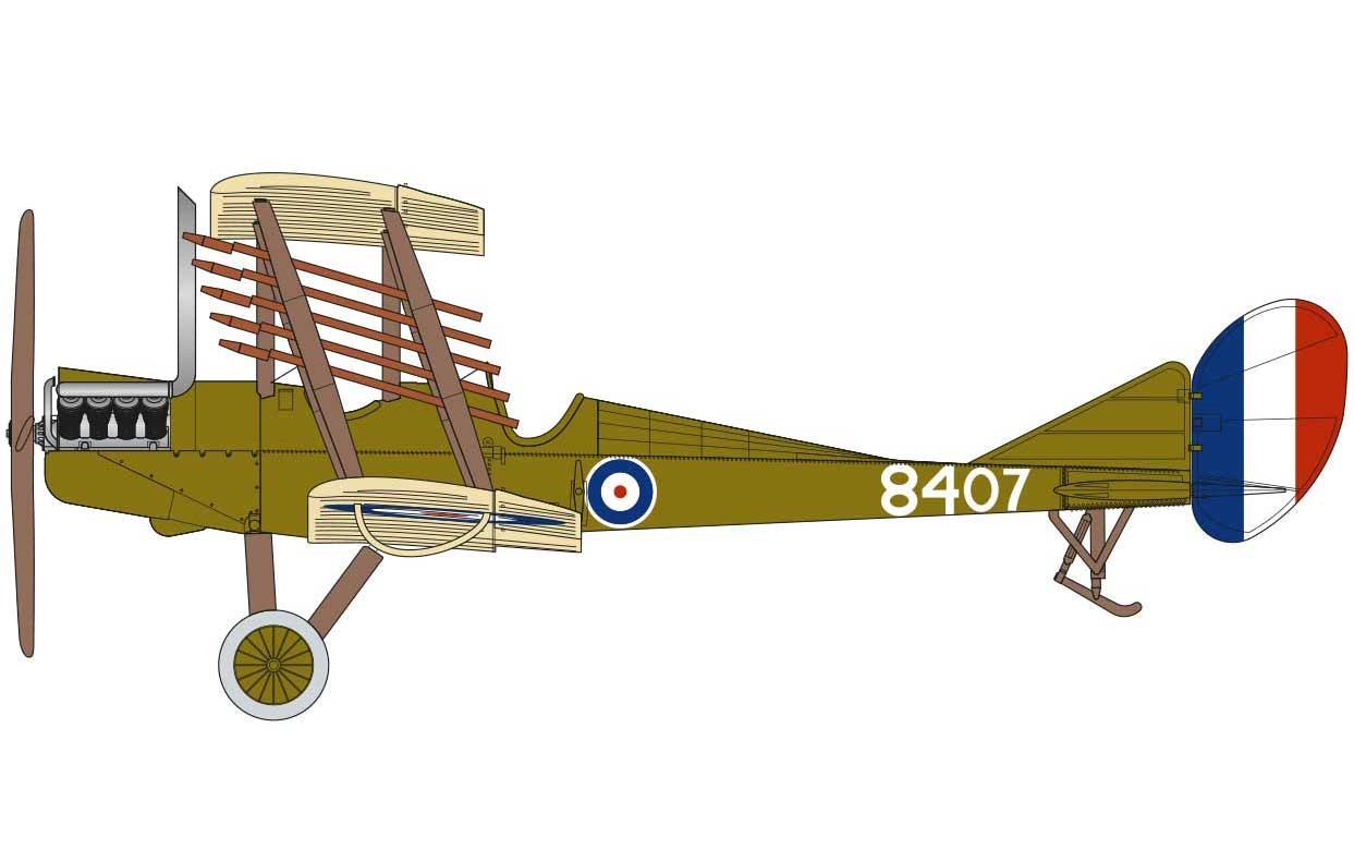 Classic Kit letadlo A02101 - Royal Aircraft Facility BE2C (1:72)