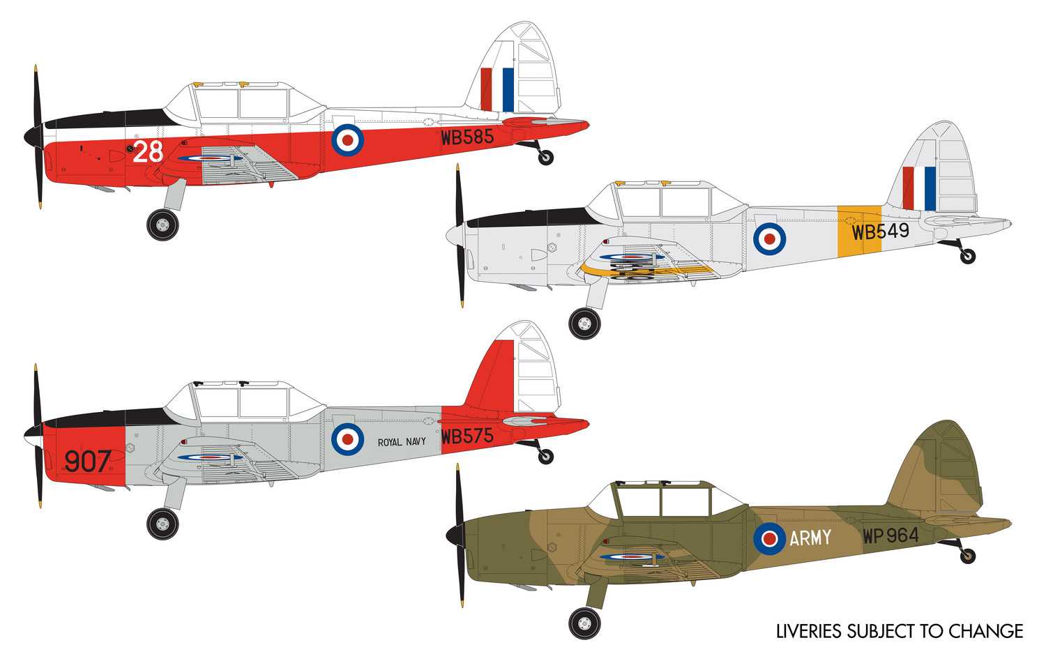 Classic Kit letadlo A04105 - de Havilland Chipmunk T.10 (1:48)