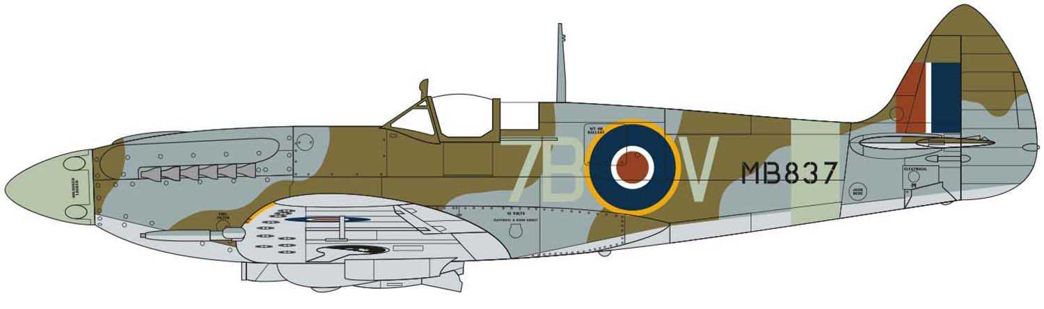 Classic Kit letadlo A05117A - Supermarine Spitfire Mk.XII (1:48)