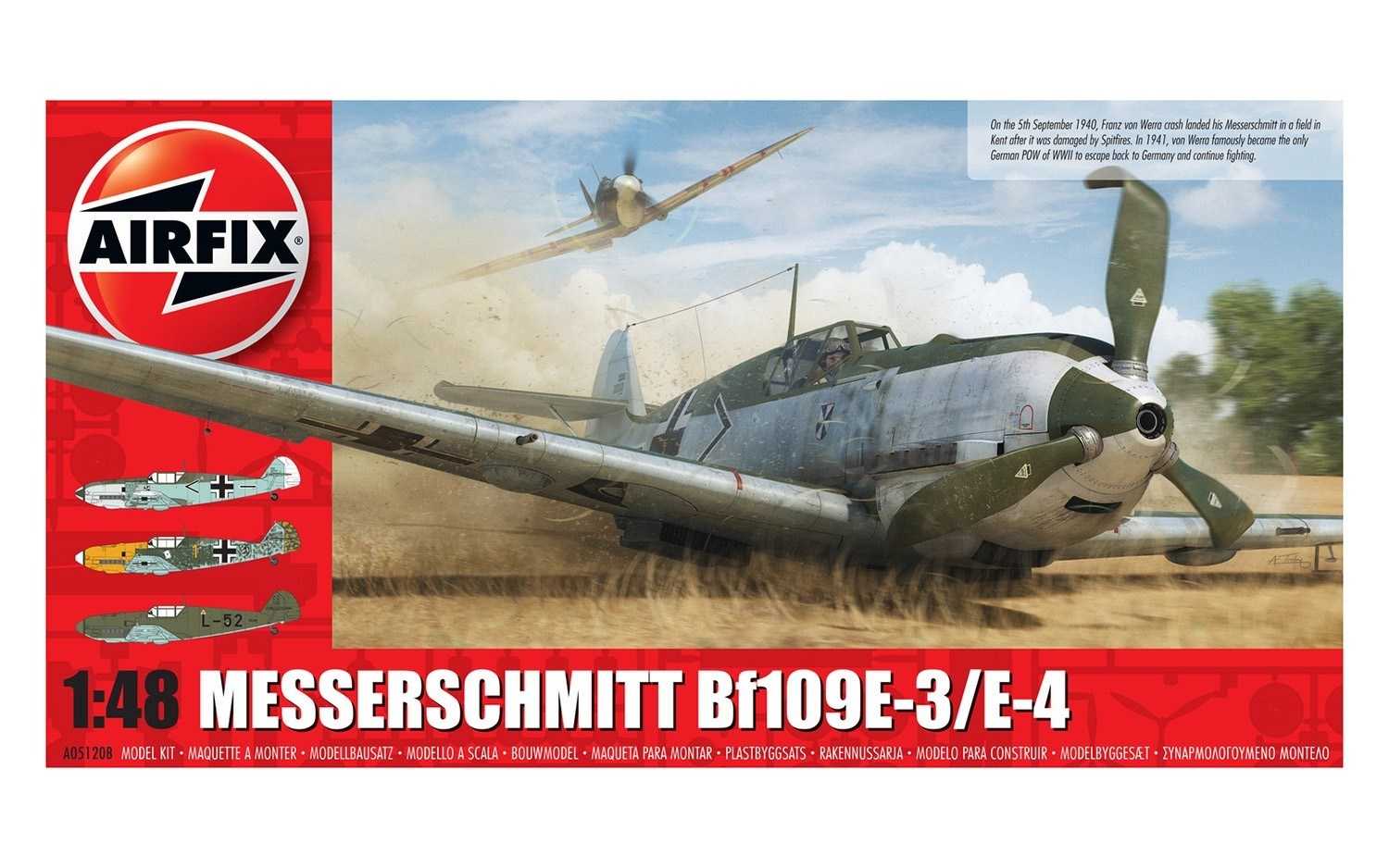 Classic Kit letadlo A05120B - Messerschmitt Bf109E-3/E-4 (1:48)