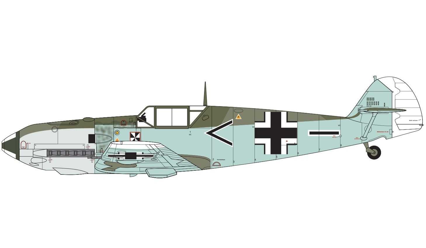 Classic Kit letadlo A05120B - Messerschmitt Bf109E-3/E-4 (1:48)