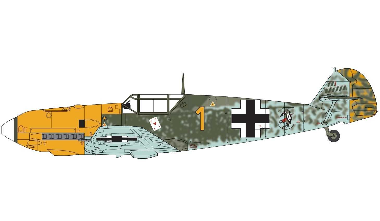 Classic Kit letadlo A05120B - Messerschmitt Bf109E-3/E-4 (1:48)