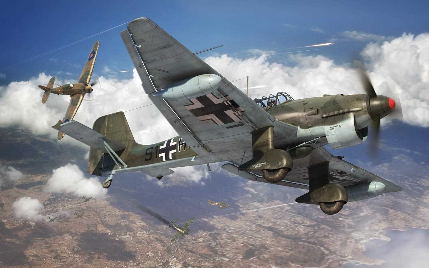 Classic Kit letadlo A07115 - Junkers JU87B-2/R-2 (1:48)