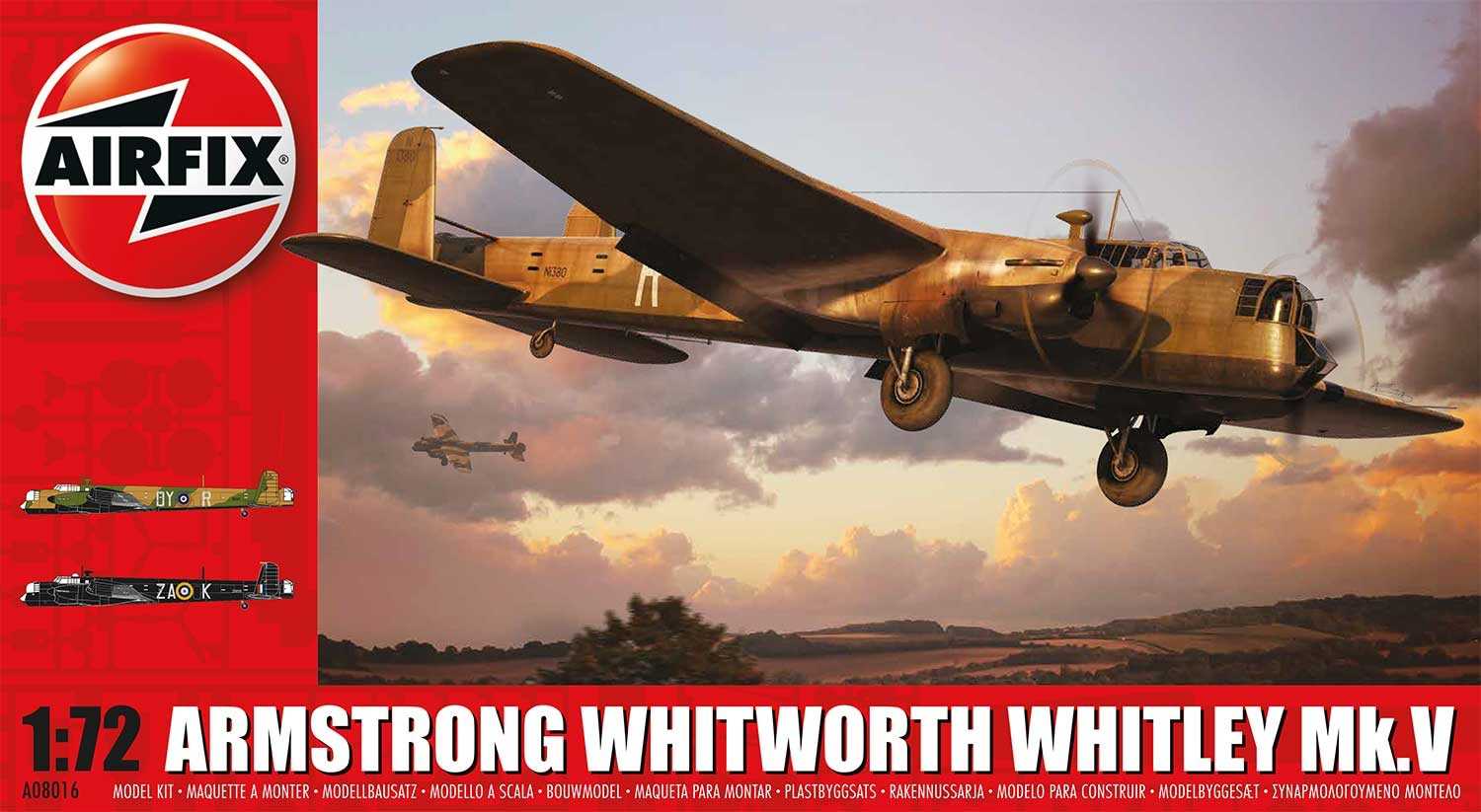 Classic Kit letadlo A08016 - Armstrong Whitworth Whitley Mk.V (1:72) - nová forma