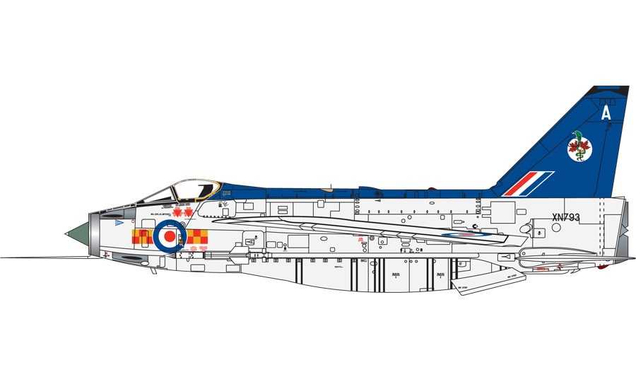 Classic Kit letadlo A09178A - English Electric Lightning F.6 (1:48)