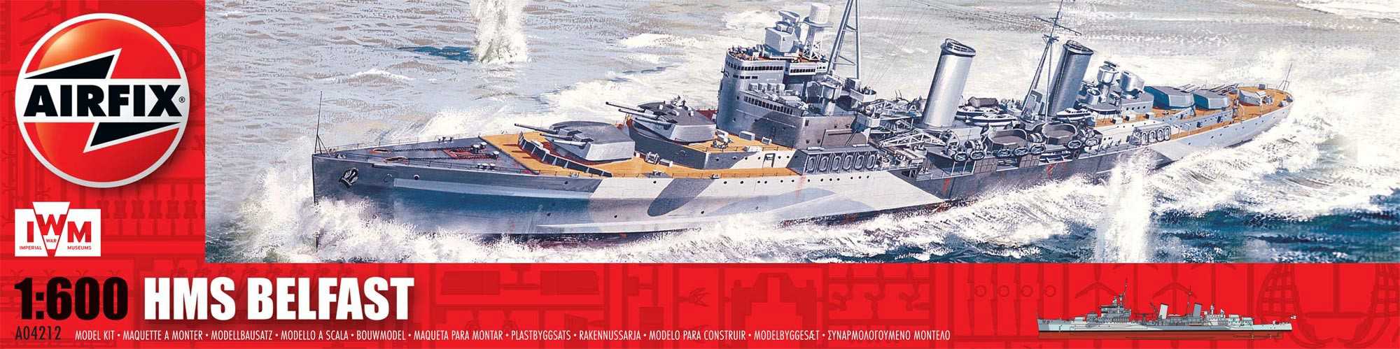 Classic Kit loď A04212 - HMS Belfast (1:600)