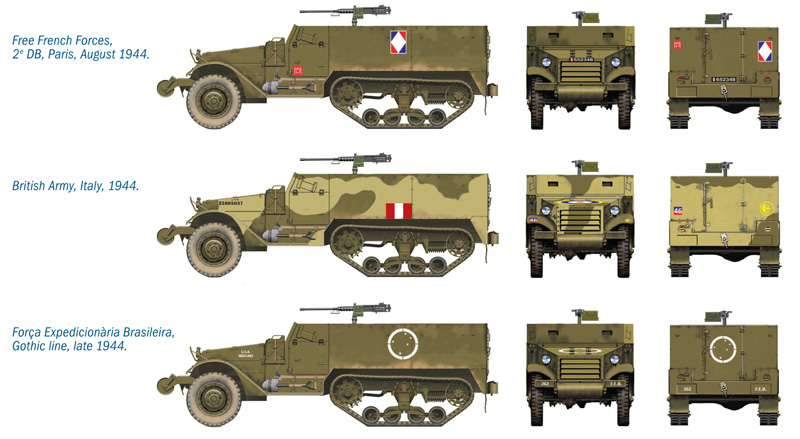Fast Assembly military 7509 - M3A1 HALF TRACK (1:72)