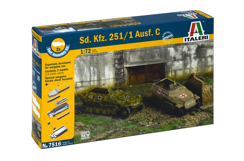 Fast Assembly military 7516 - Sd.Kfz.251/1 Ausf.C (1:72)