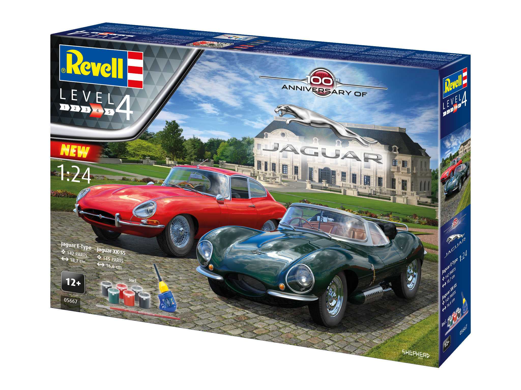 Gift-Set auta 05667 - "100 Years Jaguar" (1:24)