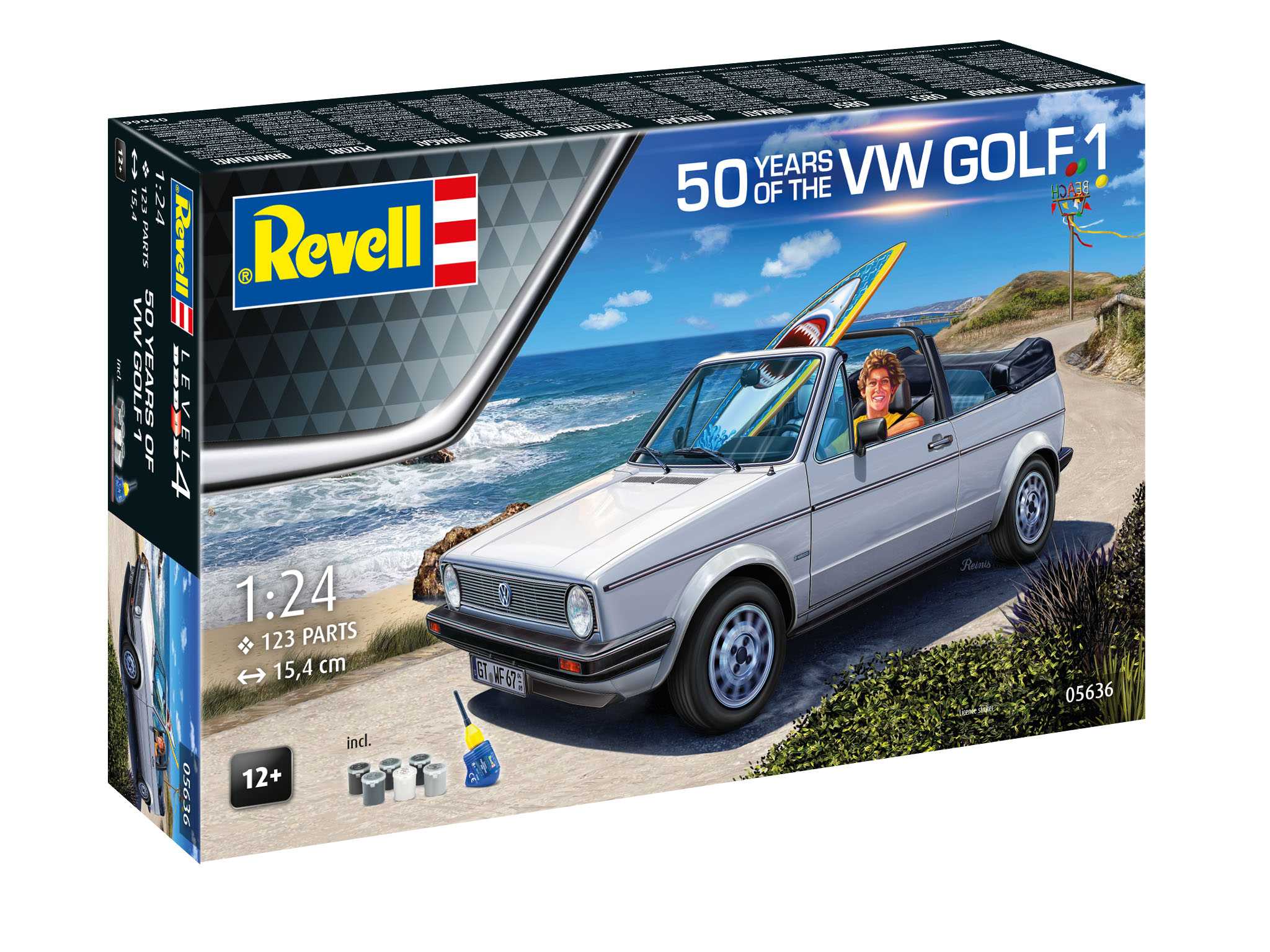 Gift-Set auto 05636 - 50 Years of the VW Golf 1 (1:24)