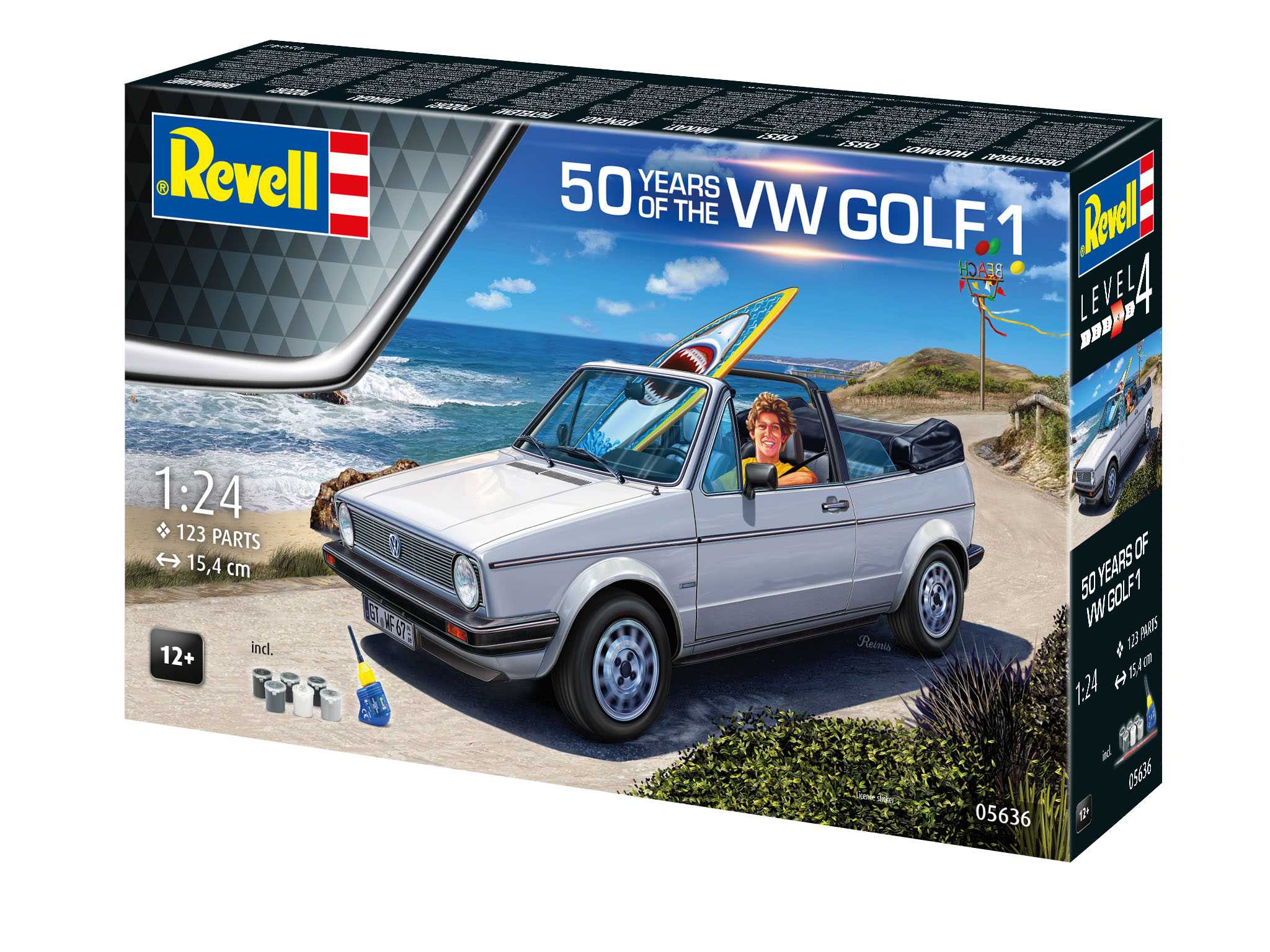 Gift-Set auto 05636 - 50 Years of the VW Golf 1 (1:24)