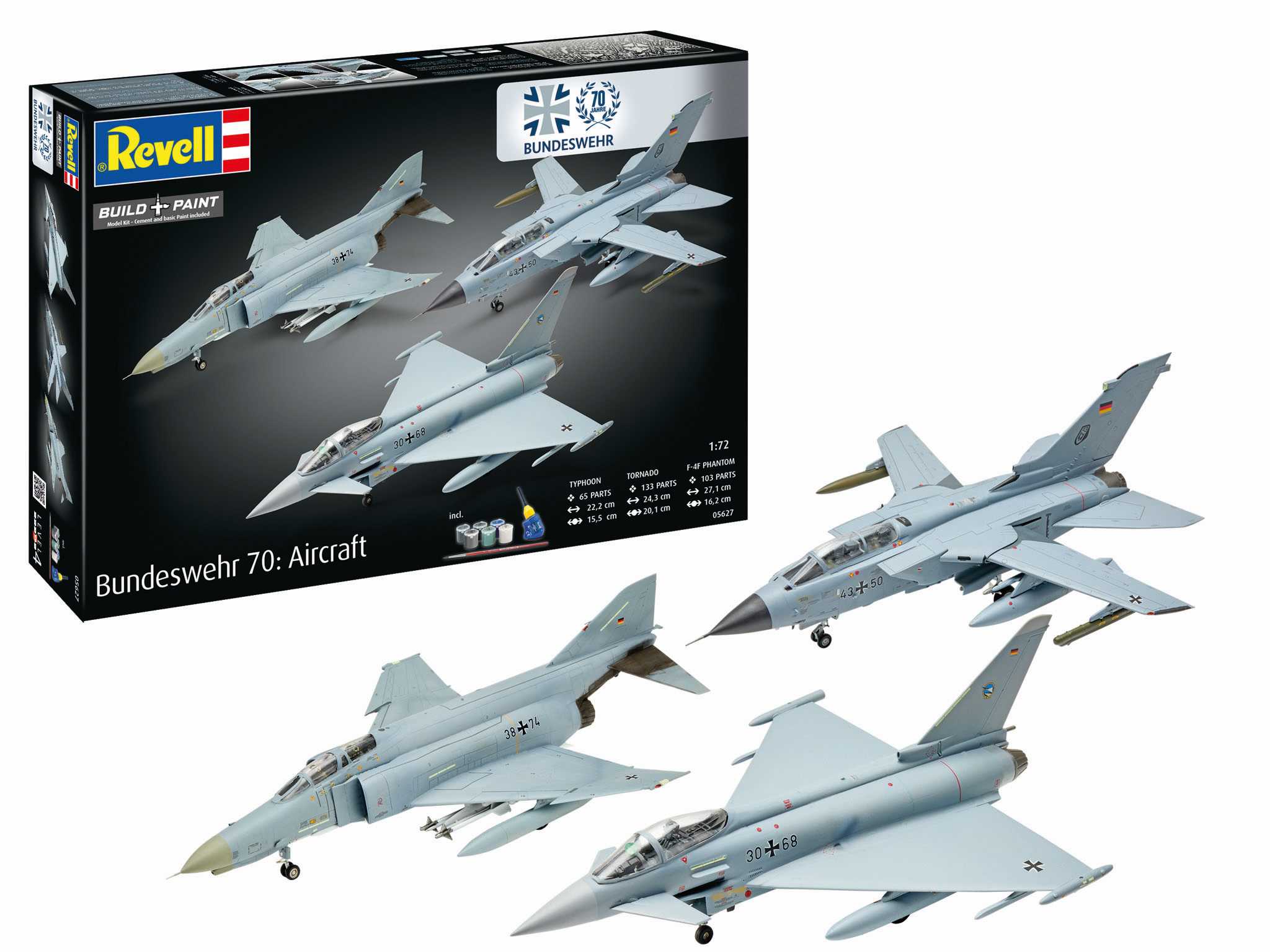 Gift-Set letadla 05627 - 70 Years Bundeswehr: Aircraft (1:72)