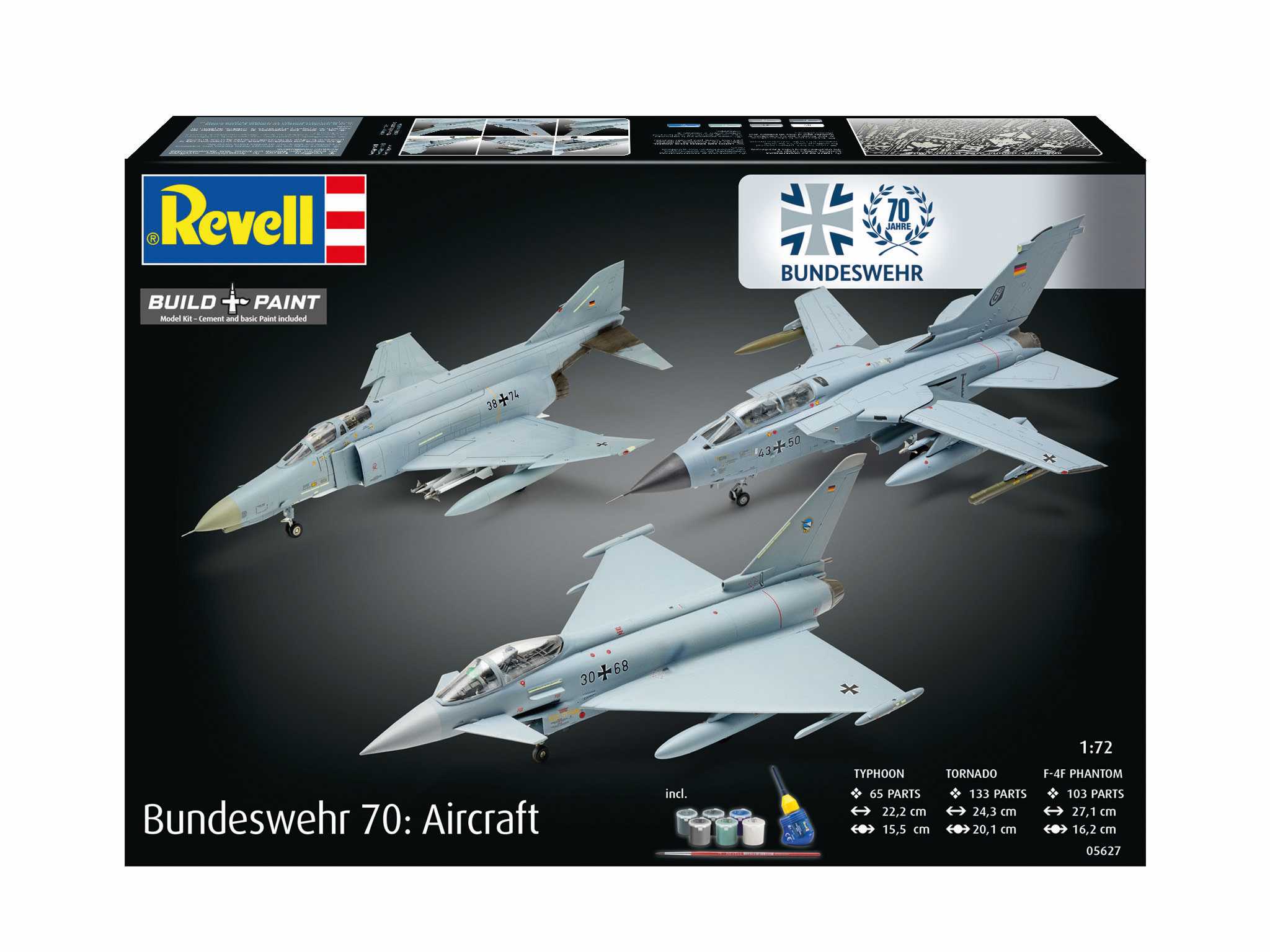 Gift-Set letadla 05627 - 70 Years Bundeswehr: Aircraft (1:72)