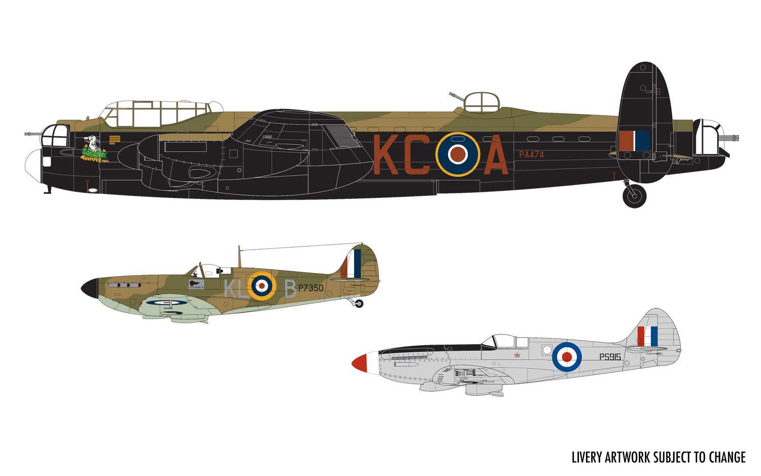 Gift Set letadla A50182 - Battle of Britain Memorial Flight (1:72)