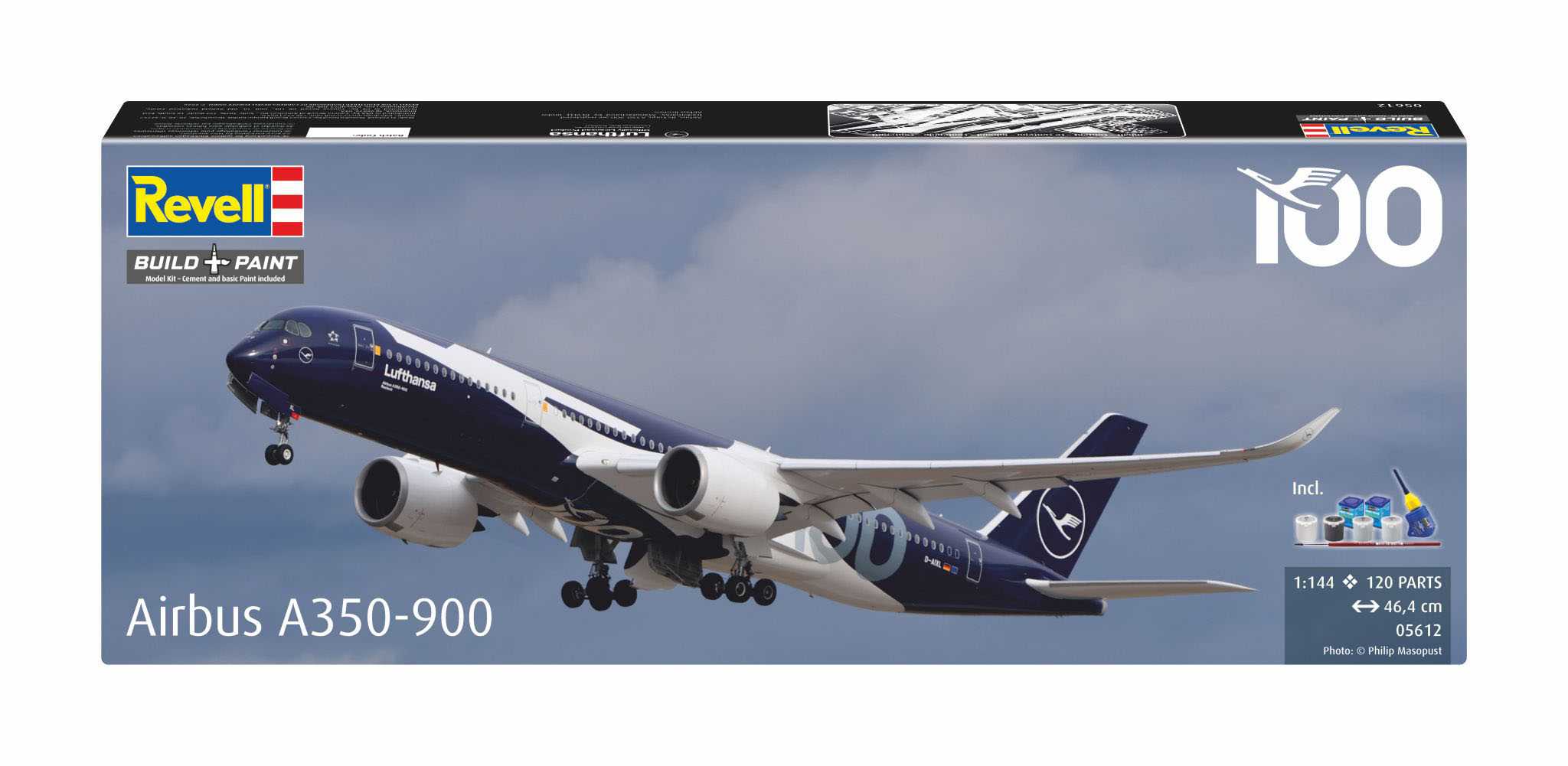 Gift-Set letadlo 05612 - A350-900 - Lufthansa (100th Anniversary) (1:144)