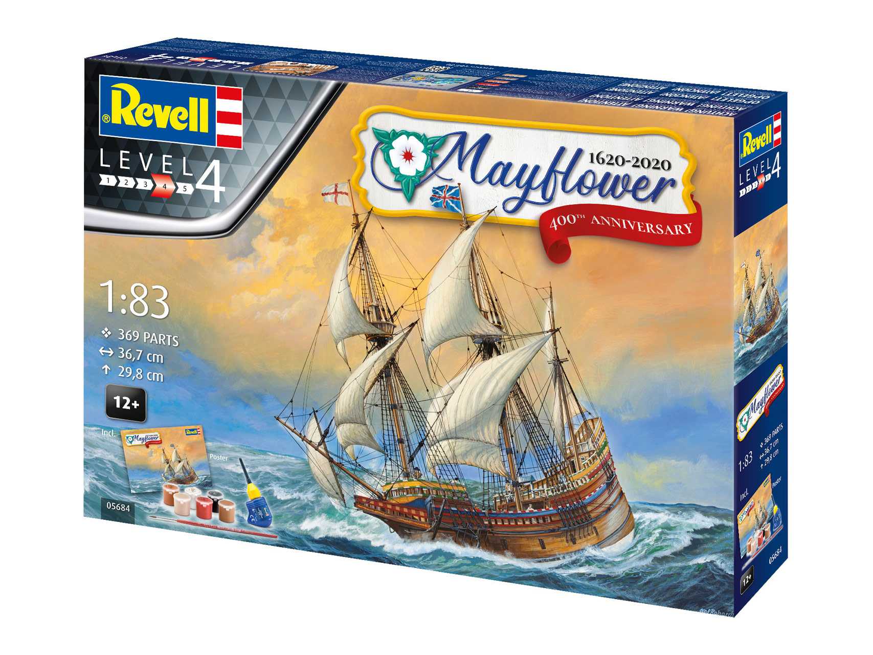 Gift-Set loď 05684 - Mayflower 400th Anniversary (1:83)