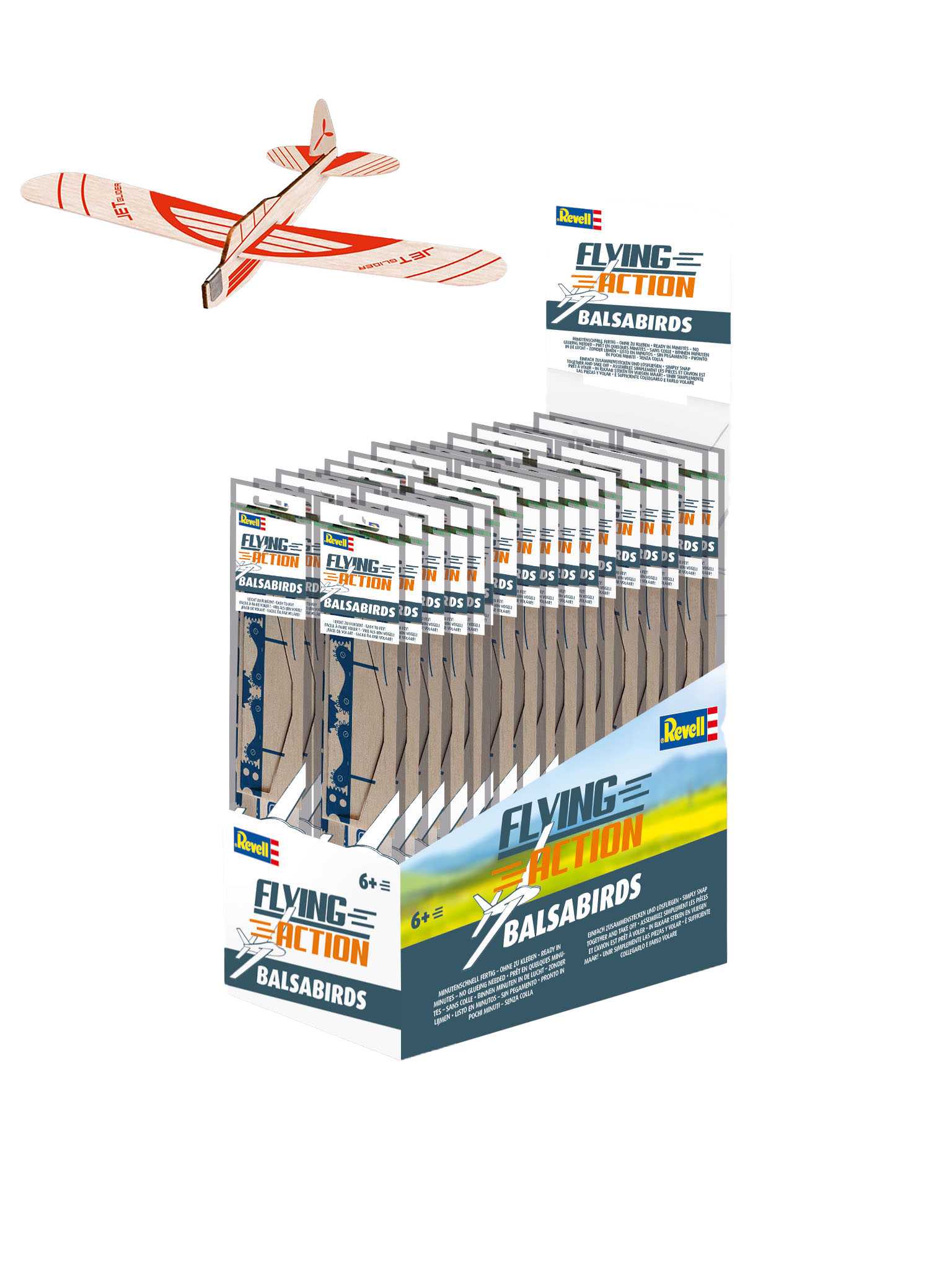 Házedlo REVELL 24327 - Balsa Birds (červená)