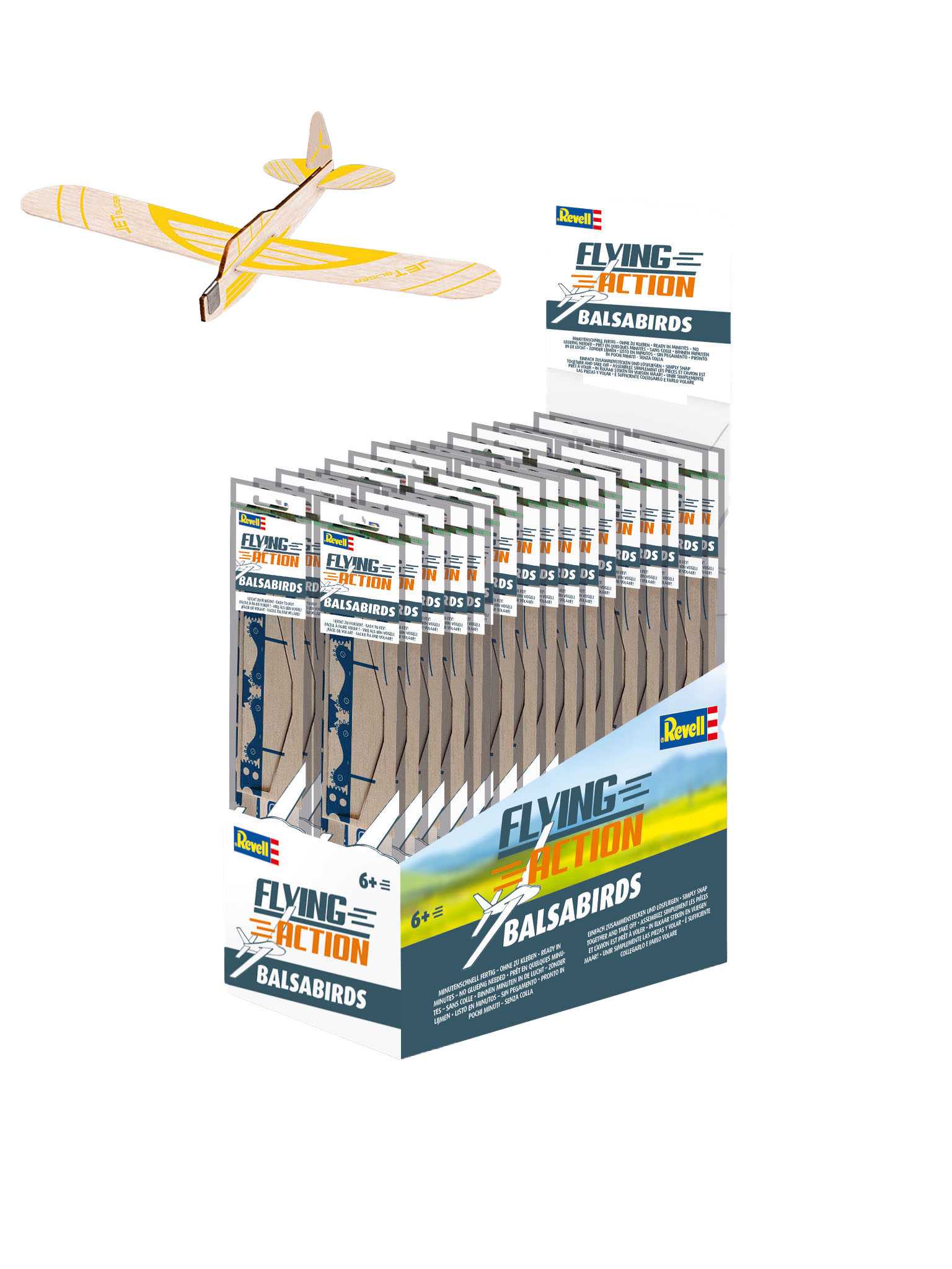 Házedlo REVELL 24329 - Balsa Birds (žlutá)