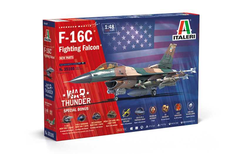 Model Kit War Thunder letadlo 35105 - F-16C Fighting Falcon (1:48)