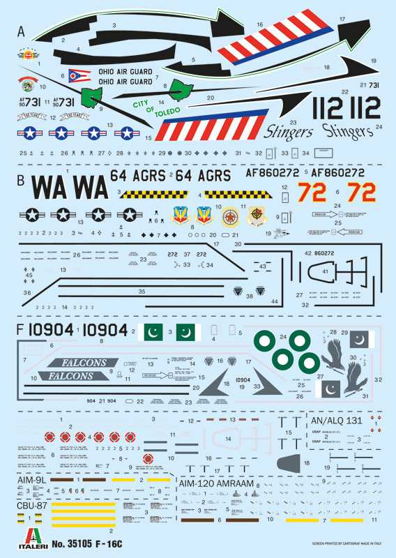 Model Kit War Thunder letadlo 35105 - F-16C Fighting Falcon (1:48)