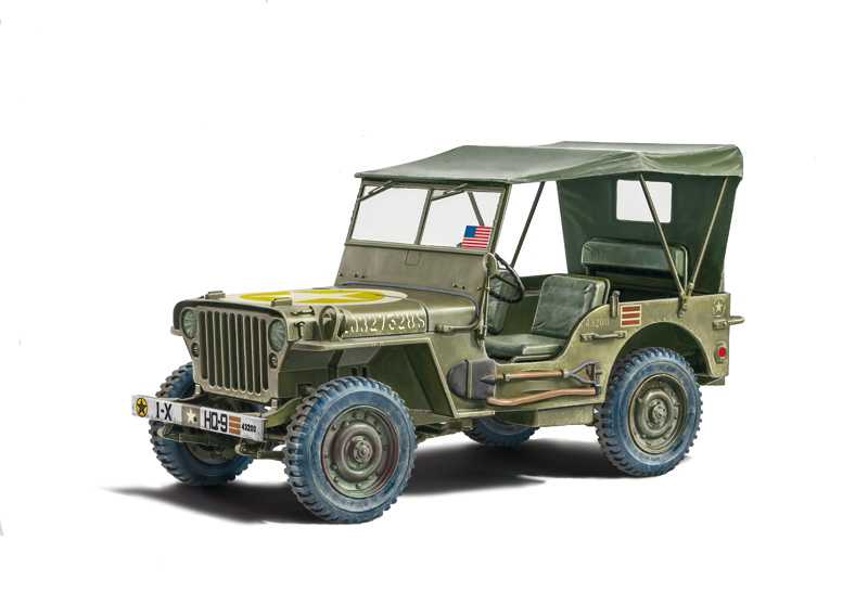Model Kit auto 3635 - Willys Jeep MB (1:24)
