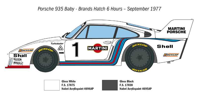 Model Kit auto 3639 - Porsche 935 Baby (1:24)