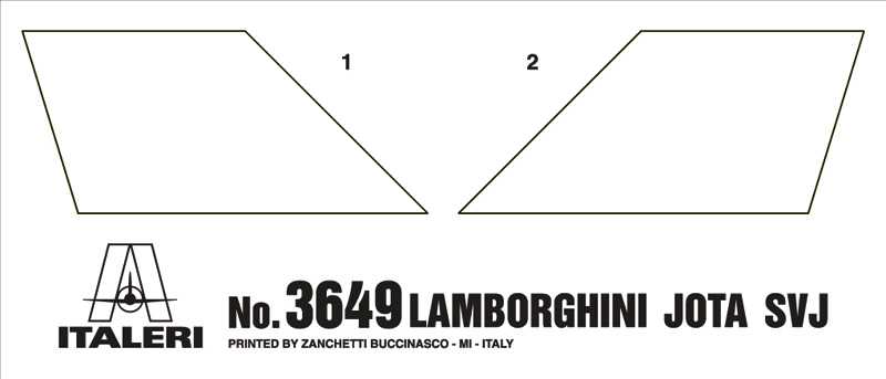Model Kit auto 3649 - Lamborghini Miura Jota SVJ (1:24)