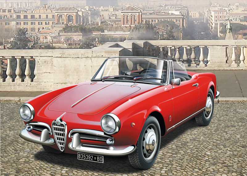 Model Kit auto 3653 - ALFA ROMEO GIULIETTA SPIDER 1300 (1:24)