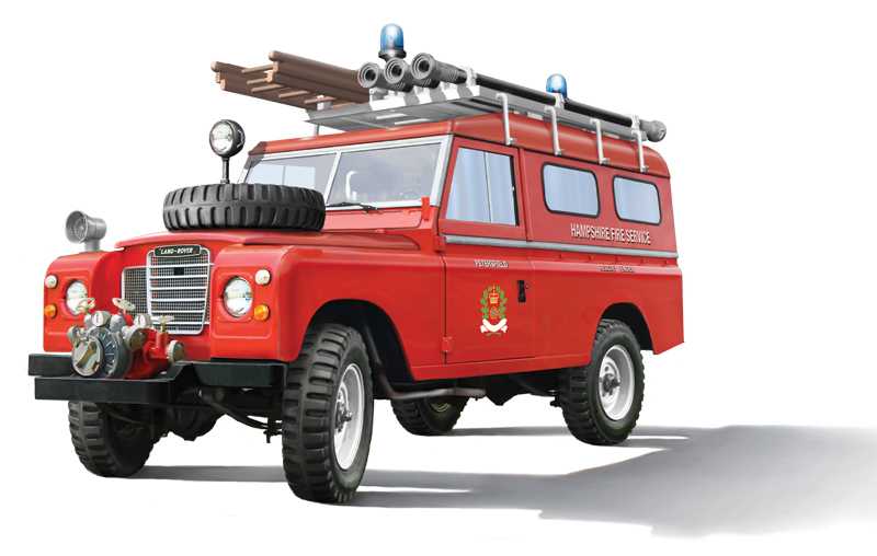 Model Kit auto 3660 - Land Rover Fire Truck (1:24)