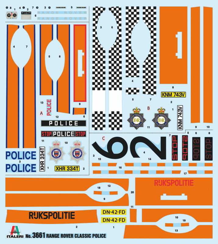 Model Kit auto 3661 - Police Range Rover (1:24)