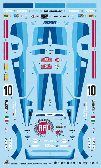 Model Kit auto 3662 - FIAT 131 Abarth Rally (1:24)
