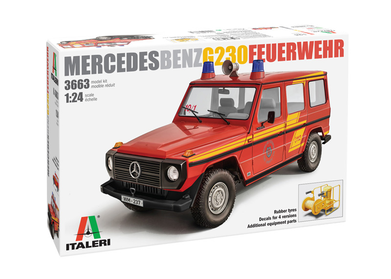 Model Kit auto 3663 - Mercedes G230 Feuewehr (1:24)