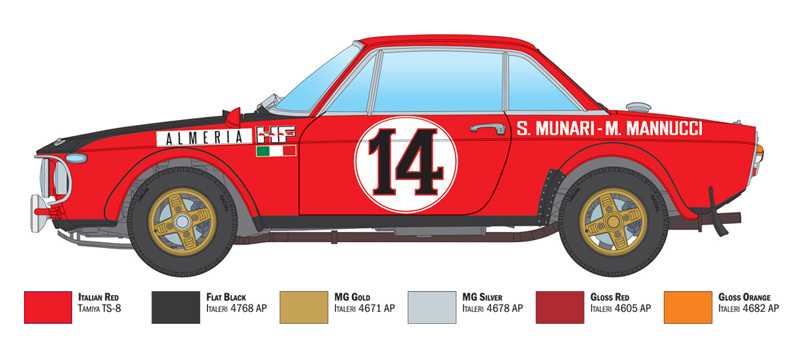 Model Kit auto 3670 - Lancia Fulvia HF (1:24)