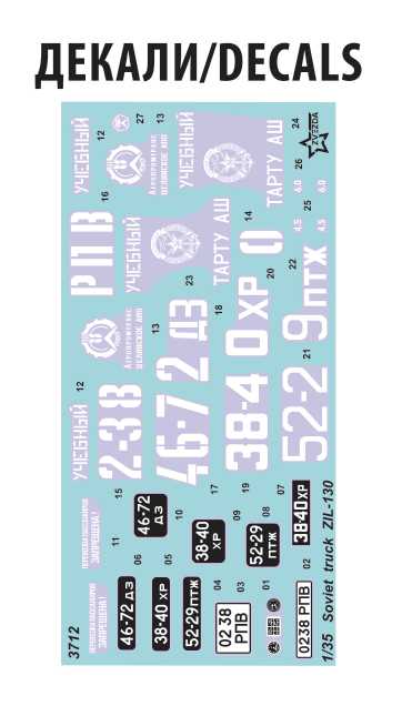 Model Kit auto 3712 - ZIL 130 (1:35)