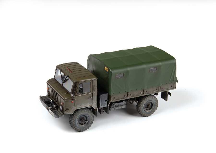 Model Kit auto 43008 - Soviet all-wheel drive truck GAZ-66 (1:43)