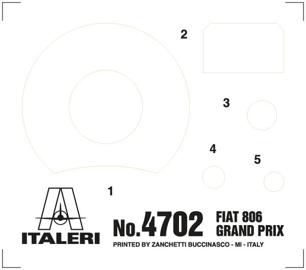 Model Kit auto 4702 - FIAT 806 GRAND PRIX (1:12)