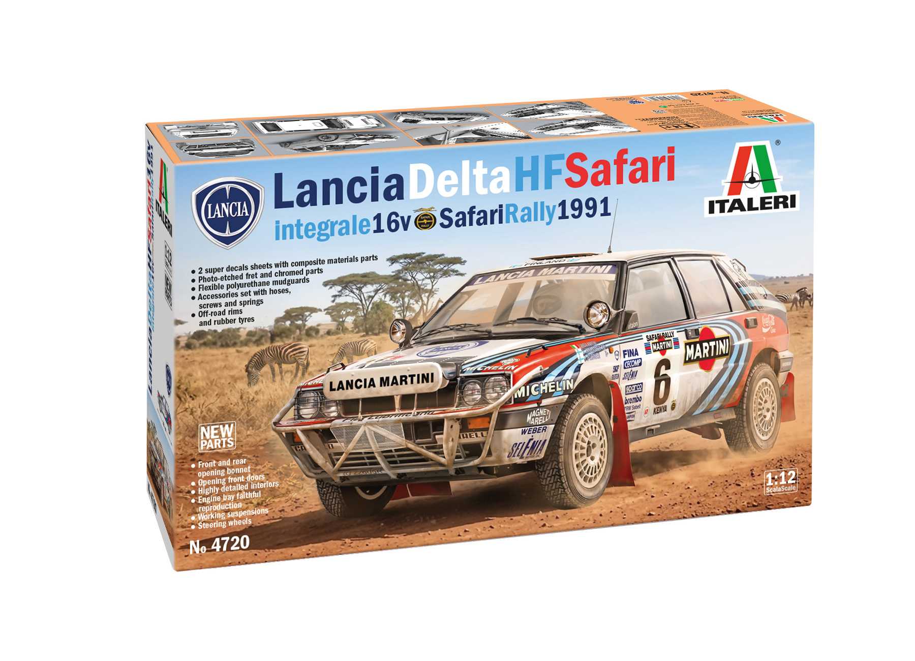 Model Kit auto 4720 - Lancia Delta Integrale 16v Safari (1:12)
