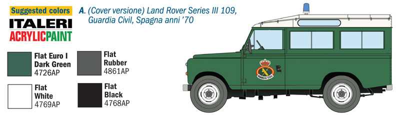 Model Kit auto 6542 – LAND ROVER III 109 „Guardia Civil“ (1:35)