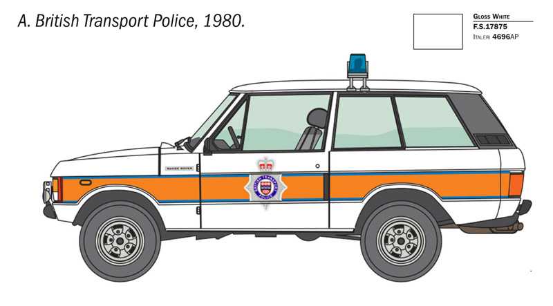 Model Kit auto 93661 - Range Rover Police (1:24)