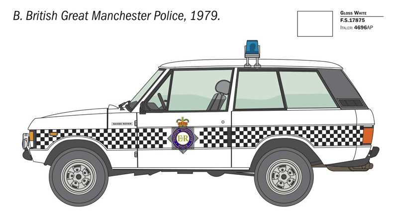 Model Kit auto 93661 - Range Rover Police (1:24)
